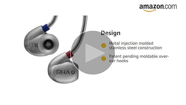 Amazon.com: RHA T10 高保真,降噪入耳式耳機: 電子